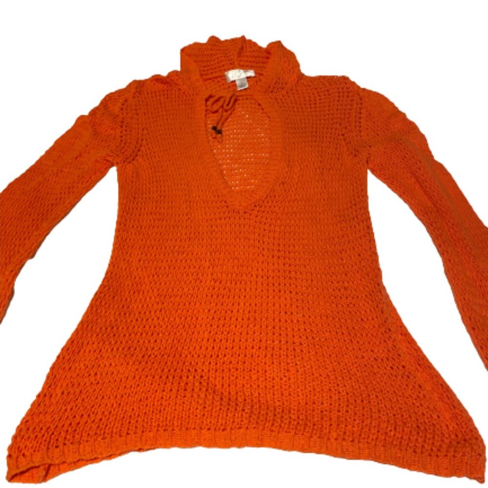 Ann Taylor LOFT crochet hoodie